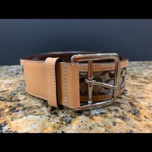 Mini monogram, Tan coach belt.